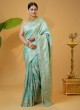 Sea Green Banarasi Silk Traditional Saree